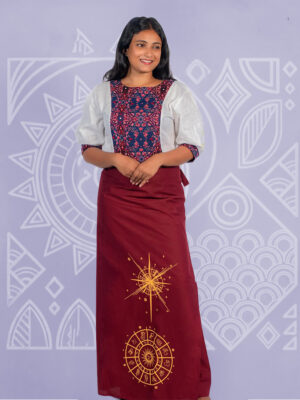 knee length dresses for ladies Designer Lungi Dress – RK Kurtis