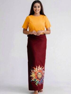 chinese dress ladies Perfect Lungi Draped Dress with jacket for Haldi – RK Kurtis main image 1