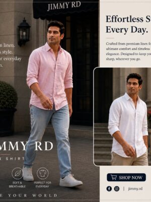 Men's Linen Shirt - Signature Classic -Jimmy Best Quality 2026
