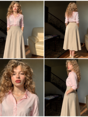 Aura Skirt – Linen skirt - Effortless Elegance , Modern Feminine Style 2026 Jimmy