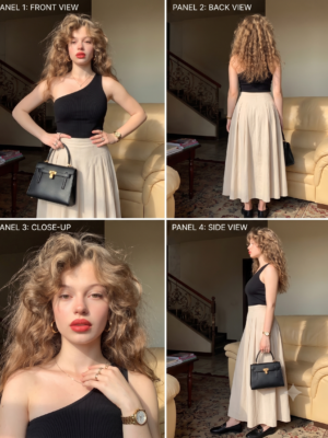 (Crop Top) One-Shoulder Ribbed Knit Top For Girls – Aesthetic- Effortless - Modern Collection 2026